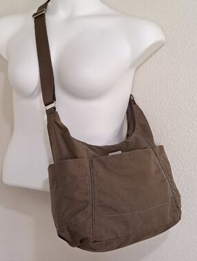 Baggallini Hobo Brown Nylon Crossbody Travel Bag